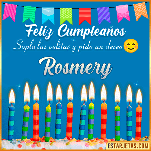 Feliz Cumpleaños Gif  Rosmery