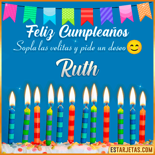 Feliz Cumpleaños Gif  Ruth