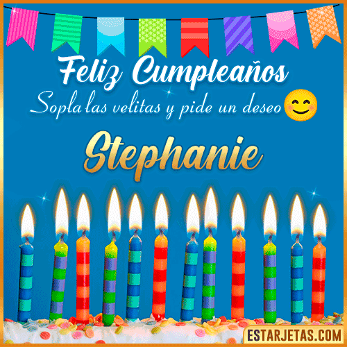 Feliz Cumpleaños Gif  Stephanie