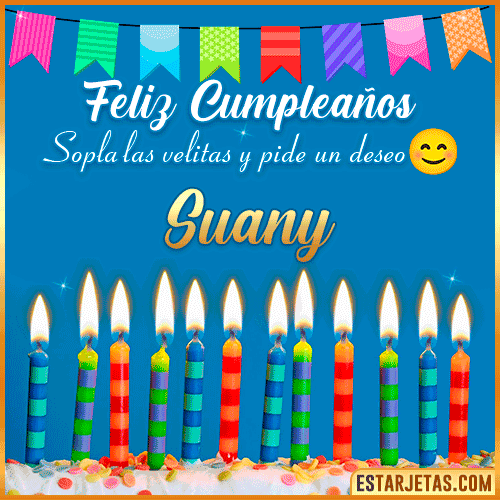 Feliz Cumpleaños Gif  Suany