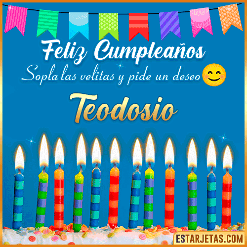 Feliz Cumpleaños Gif  Teodosio