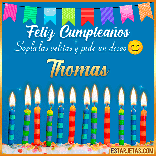 Feliz Cumpleaños Gif  Thomas