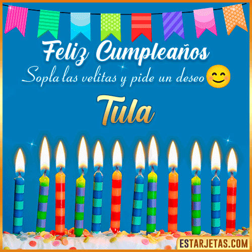 Feliz Cumpleaños Gif  Tula