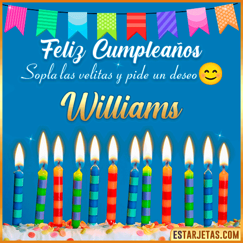 Feliz Cumpleaños Gif  Williams