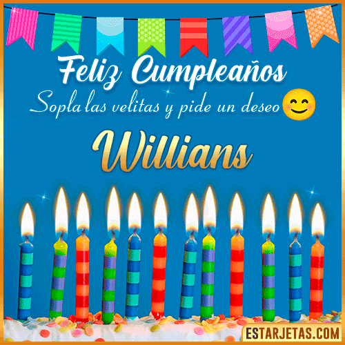 Feliz Cumpleaños Gif  Willians