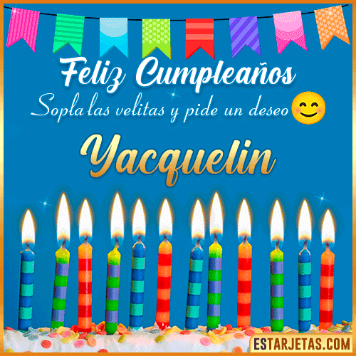 Feliz Cumpleaños Gif  Yacquelin
