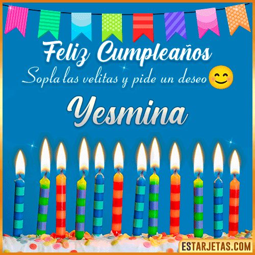 Feliz Cumpleaños Gif  Yesmina