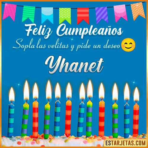 Feliz Cumpleaños Gif  Yhanet