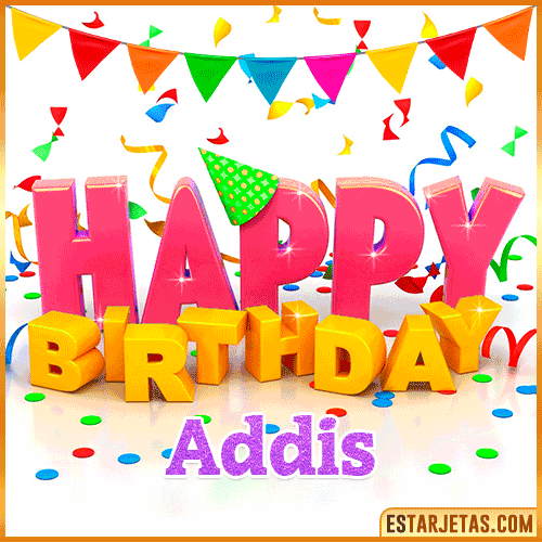 Gif Animated Happy Birthday  Addis