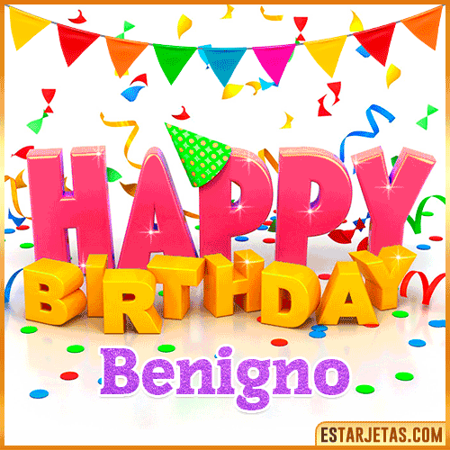 Gif Animated Happy Birthday  Benigno
