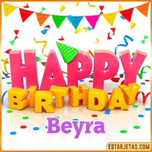 Gif Animated Happy Birthday  Beyra