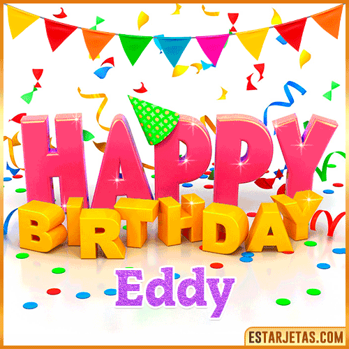 Gif Animated Happy Birthday  Eddy