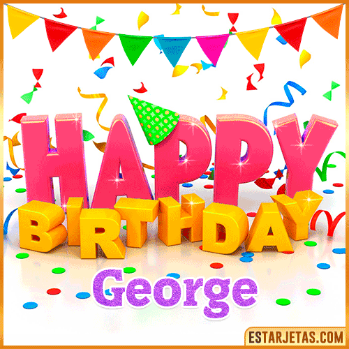 Gif Animated Happy Birthday  George