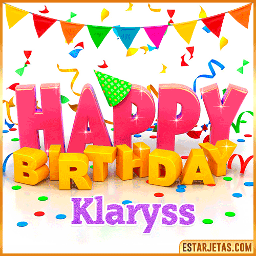 Gif Animated Happy Birthday  Klaryss