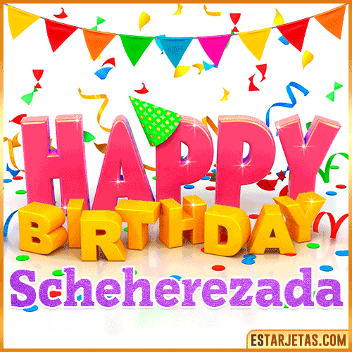 Gif Animated Happy Birthday  Scheherezada