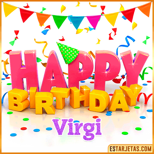 Gif Animated Happy Birthday  Virgi