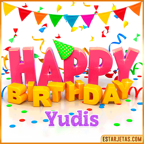 Gif Animated Happy Birthday  Yudis