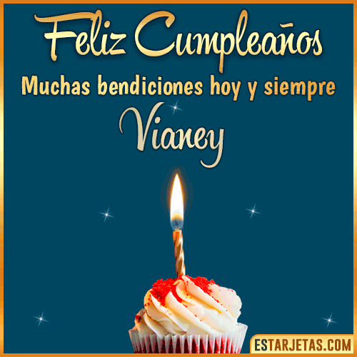 Gif de Cumpleaños con movimiento para  Vianey