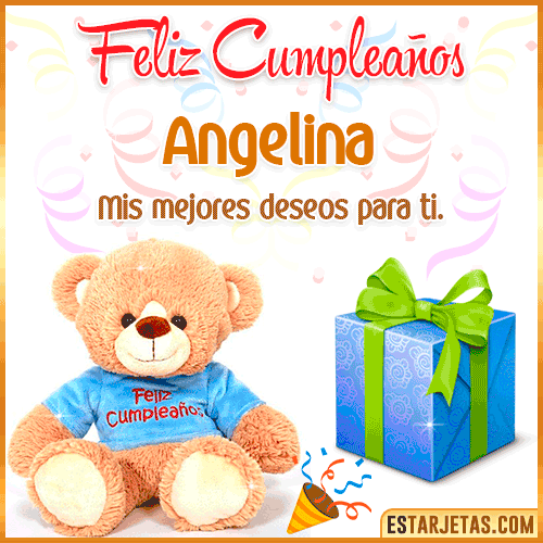 Gifs de Cumpleaños con Nombres  Angelina