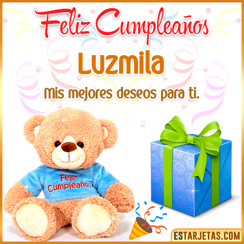 Gifs de Cumpleaños con Nombres  Luzmila