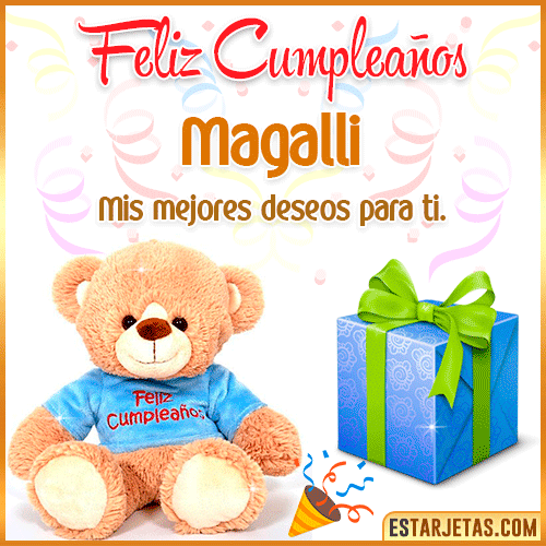 Gifs de Cumpleaños con Nombres  Magalli