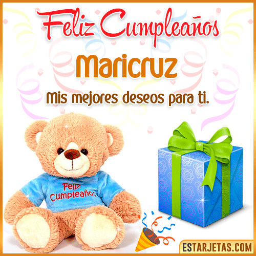 Gifs de Cumpleaños con Nombres  Maricruz
