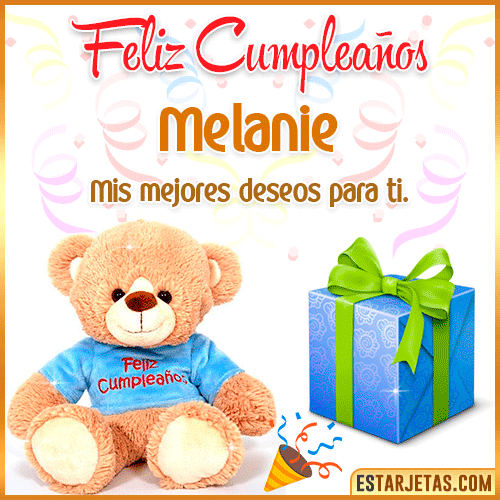 Gifs de Cumpleaños con Nombres  Melanie