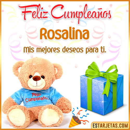 Gifs de Cumpleaños con Nombres  Rosalina