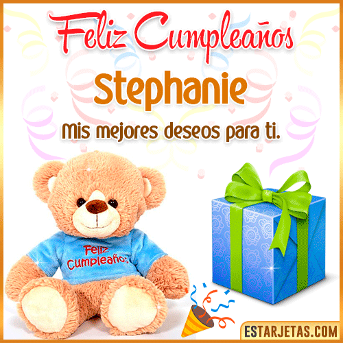 Gifs de Cumpleaños con Nombres  Stephanie