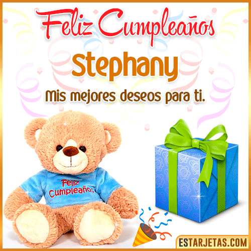Gifs de Cumpleaños con Nombres  Stephany