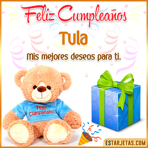 Gifs de Cumpleaños con Nombres  Tula