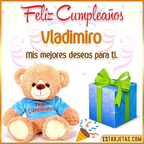 Gifs de Cumpleaños con Nombres  Vladimiro