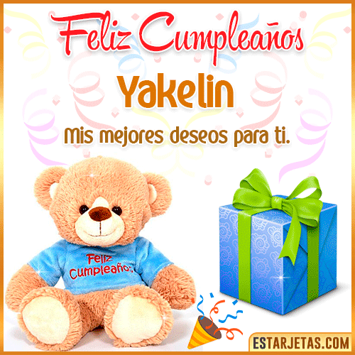 Gifs de Cumpleaños con Nombres  Yakelin