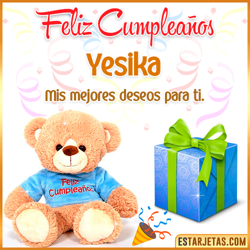 Gifs de Cumpleaños con Nombres  Yesika