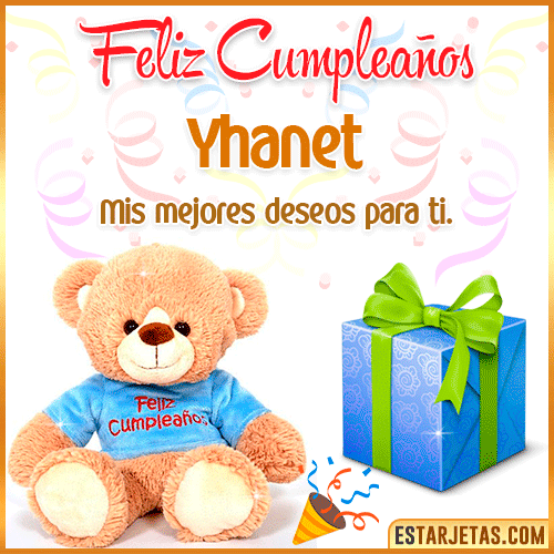 Gifs de Cumpleaños con Nombres  Yhanet