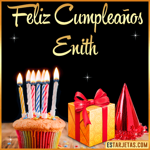 Gif de Feliz Cumpleaños  Enith