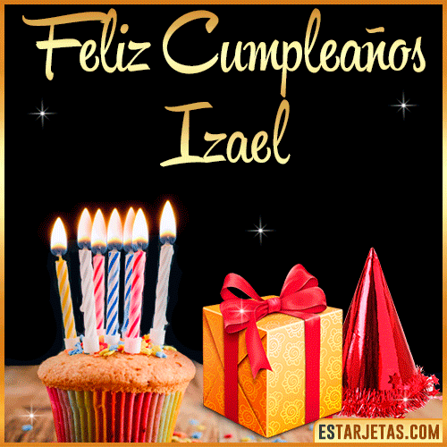 Gif de Feliz Cumpleaños  Izael