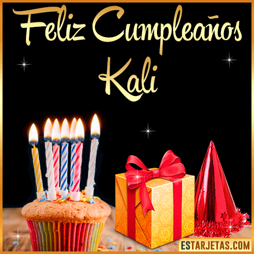 Gif de Feliz Cumpleaños  Kali