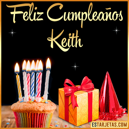 Gif de Feliz Cumpleaños  Keith