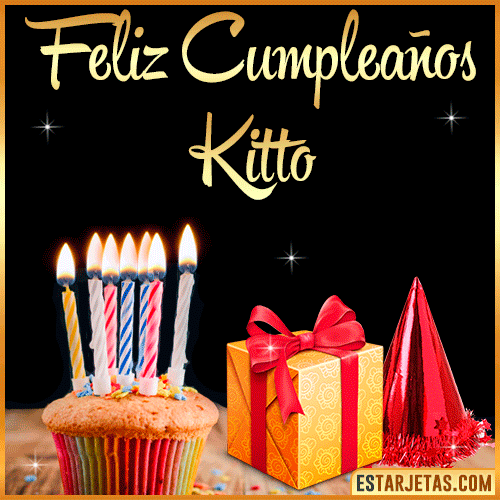 Gif de Feliz Cumpleaños  Kitto