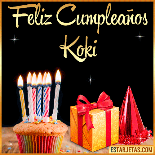 Gif de Feliz Cumpleaños  Koki
