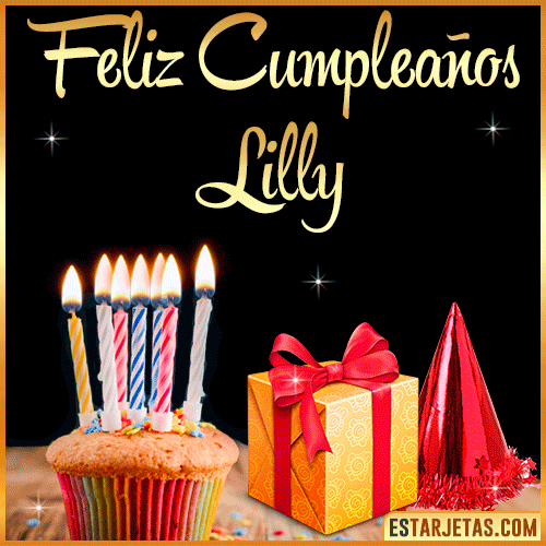 Gif de Feliz Cumpleaños  Lilly