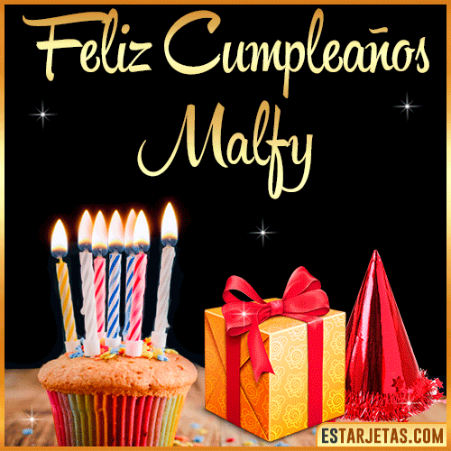 Gif de Feliz Cumpleaños  Malfy