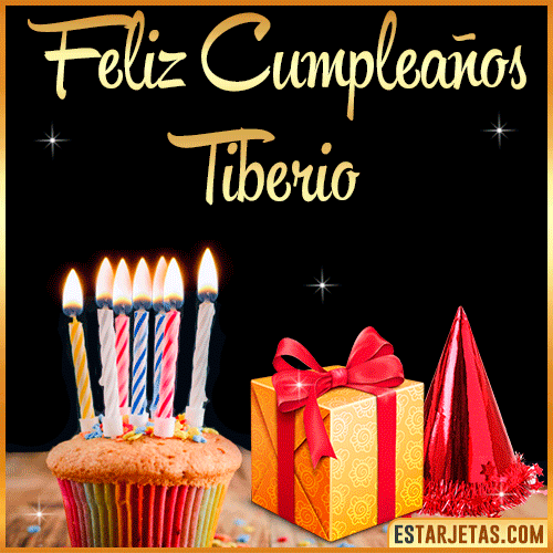 Gif de Feliz Cumpleaños  Tiberio