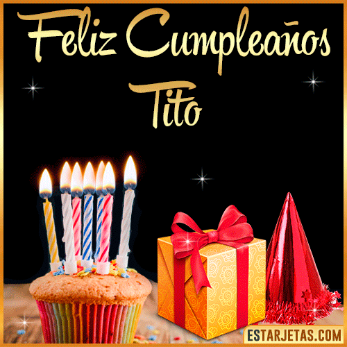 Gif de Feliz Cumpleaños  Tito