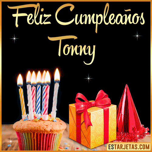 Gif de Feliz Cumpleaños  Tonny