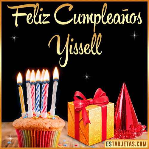 Gif de Feliz Cumpleaños  Yissell
