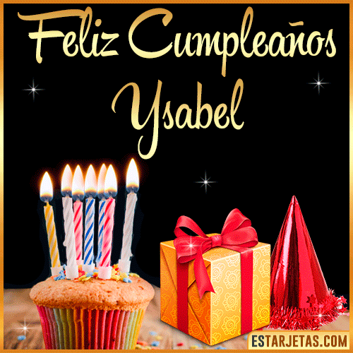 Gif de Feliz Cumpleaños  Ysabel