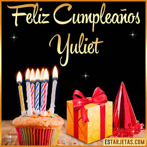 Gif de Feliz Cumpleaños  Yuliet