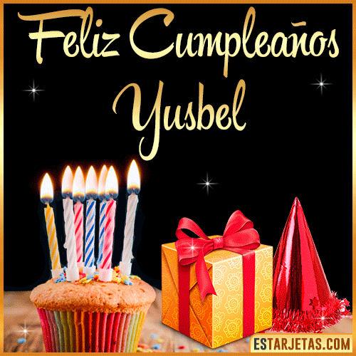 Gif de Feliz Cumpleaños  Yusbel